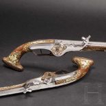 A distinguished pair of Bohemian long deluxe wheellock pistols, circa 1640Octagonal, then round,