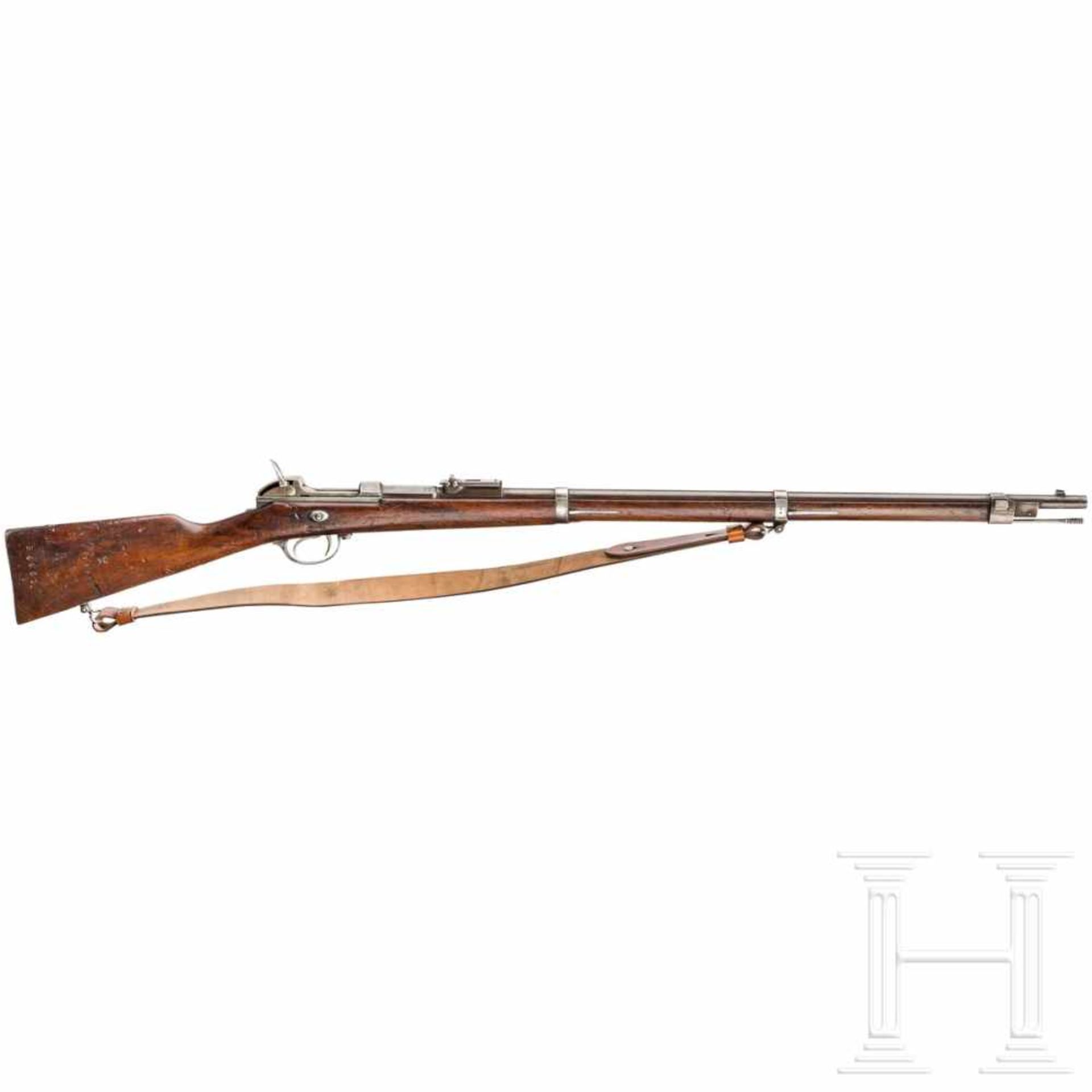 A M 1869 Werder n.M. rifle, OEWGKal. 11,15x60R M71, Nr. 1608, nummerngleich inkl. Schrauben.