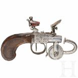 A Flemish flintlock eprouvette, circa 1810Kurzer achtkantiger Lauf mit glatter Seele im Kaliber 5,