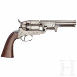 A officer's revolver system Colt/Ganahl M 1849Kal. .36, Nr. 869. Lauf narbig, aber gutes Feld-/Zug-