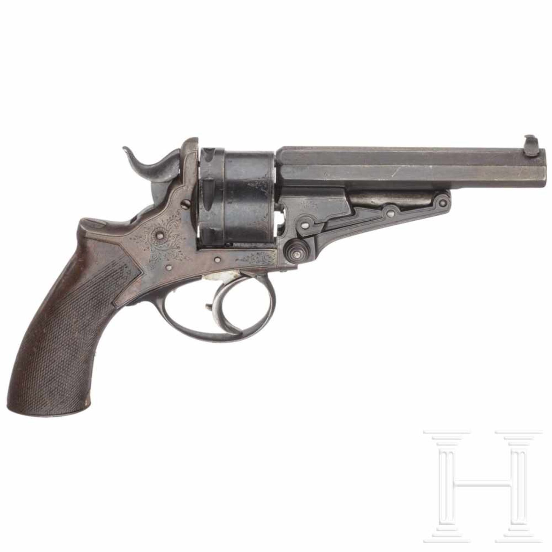 A Cogswell & Harrison revolverKal. .450 CF, Nr. L2087, sechsschüssig, achtkantiger, matter Lauf - Bild 2 aus 2