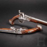 A pair of flintlock pistols from the armoury of Ernest Louis, Landgrave of Hesse-Darmstadt (1667 -