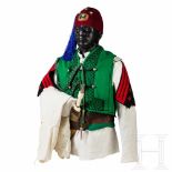 A uniform ensemble for a sciumbasci of the Italian colonial cavalry, before 1946Fez aus weinrotem