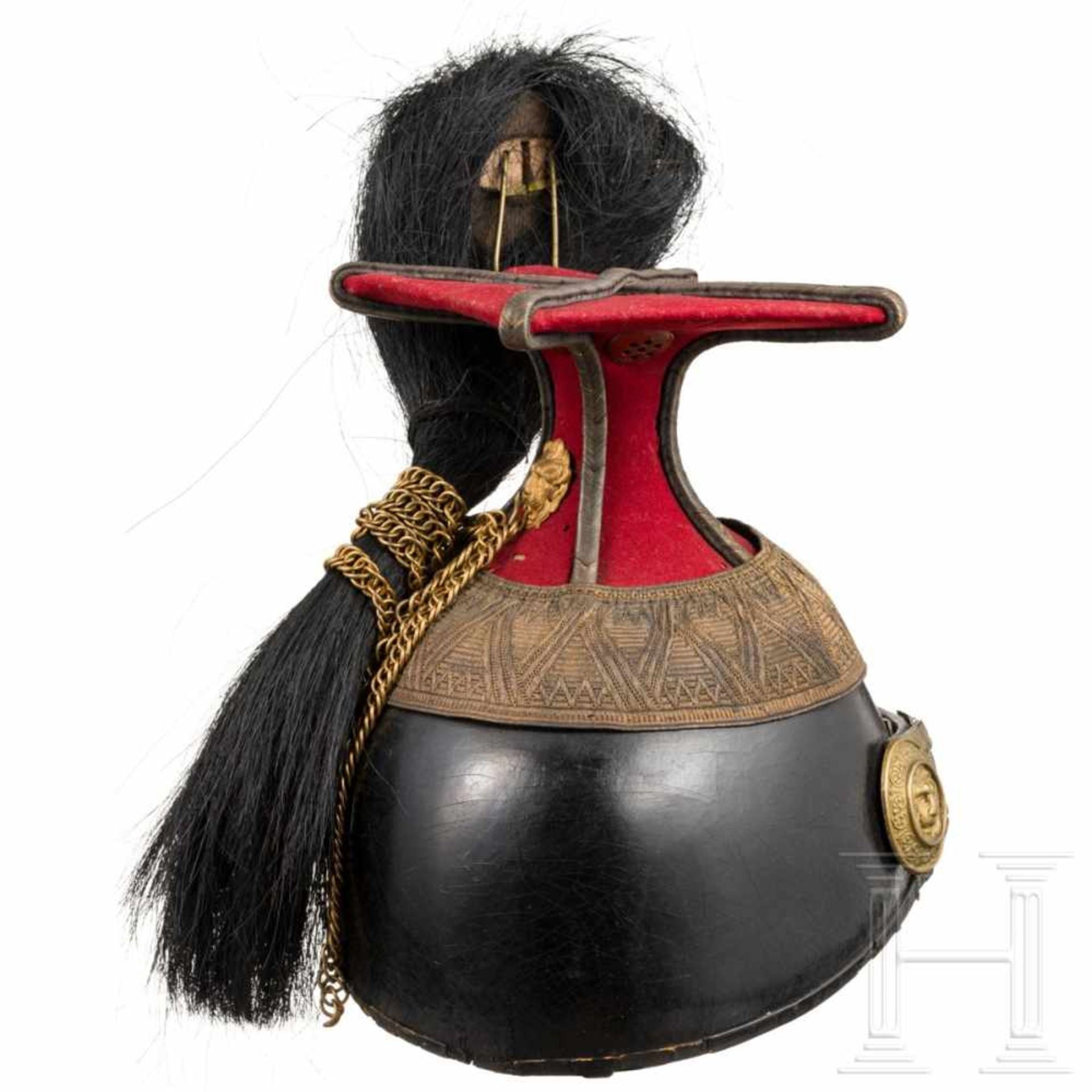 A czapka for a subaltern officer of the k. u. k. UhlansKrapproter Tuchbezug (kleine Fehlstellen), - Bild 3 aus 5