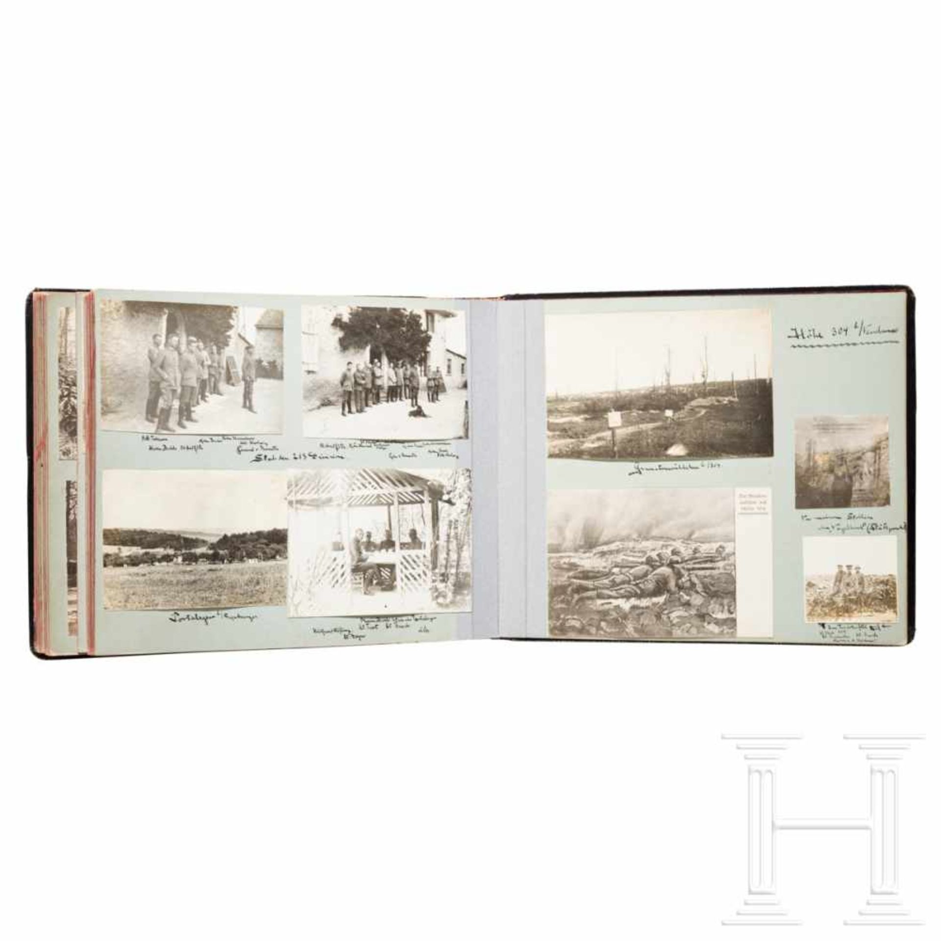 Four labeled photo albums, World War IIn den teilweise beschrifteten Alben insgesamt ca. 820 - Bild 9 aus 10