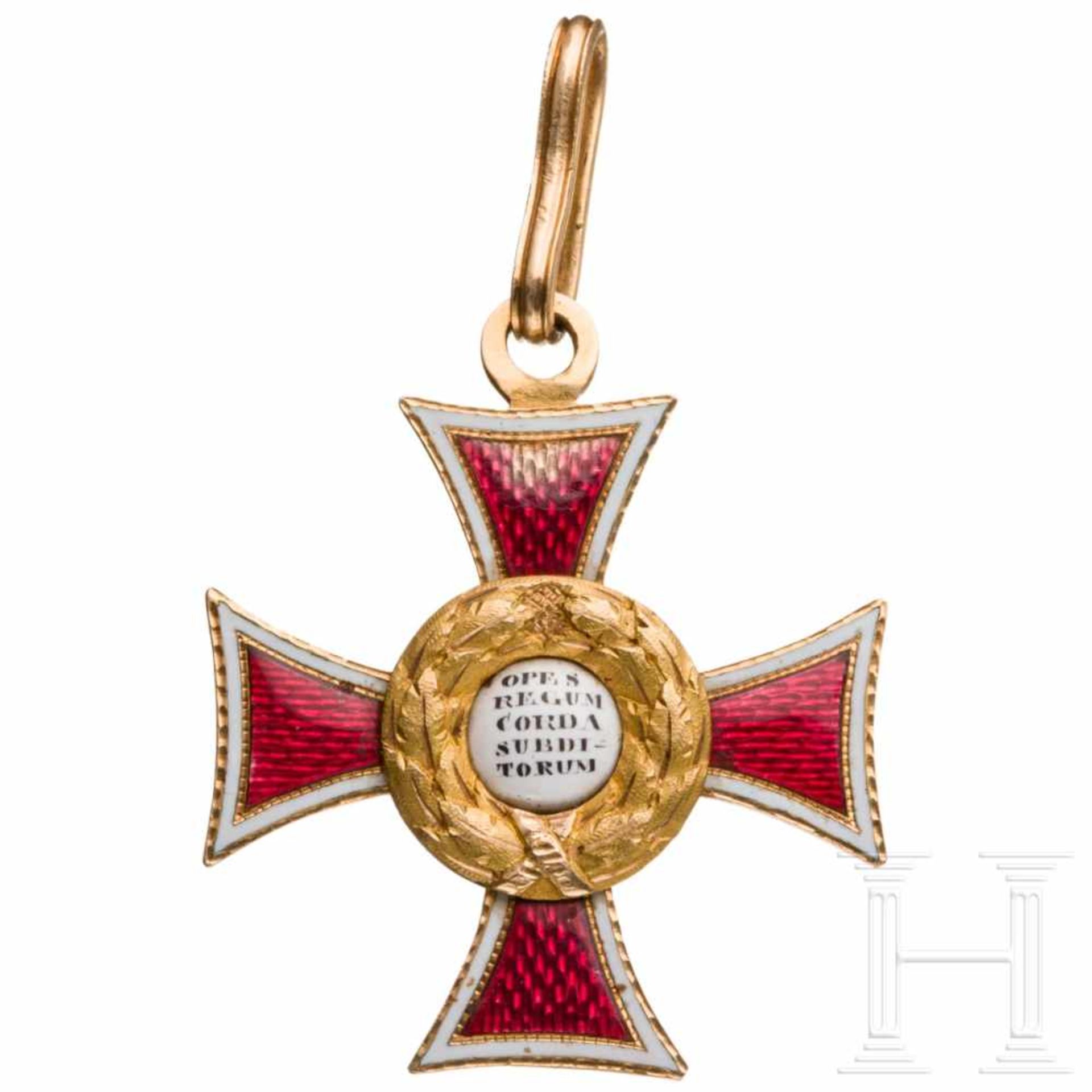 An Austrian Imperial Order of LeopoldThe Commander's Cross wrought in gold of the 2nd model as of - Bild 3 aus 3