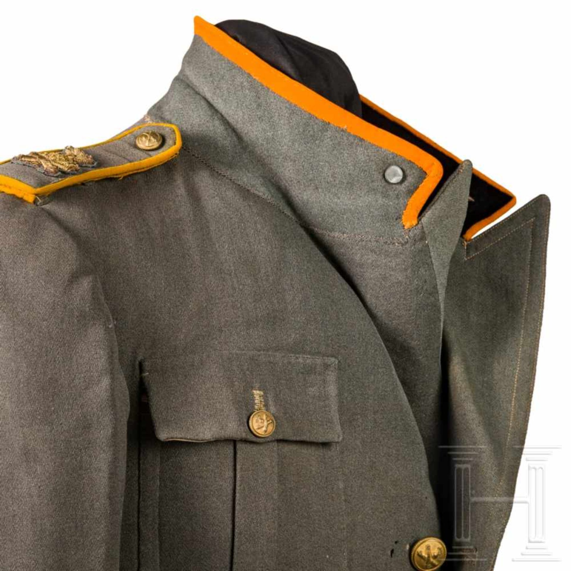 A uniform M 1934 for officers of the field artillerySchirmmütze für Offiziere aus feldgrauem Tuch - Bild 8 aus 14