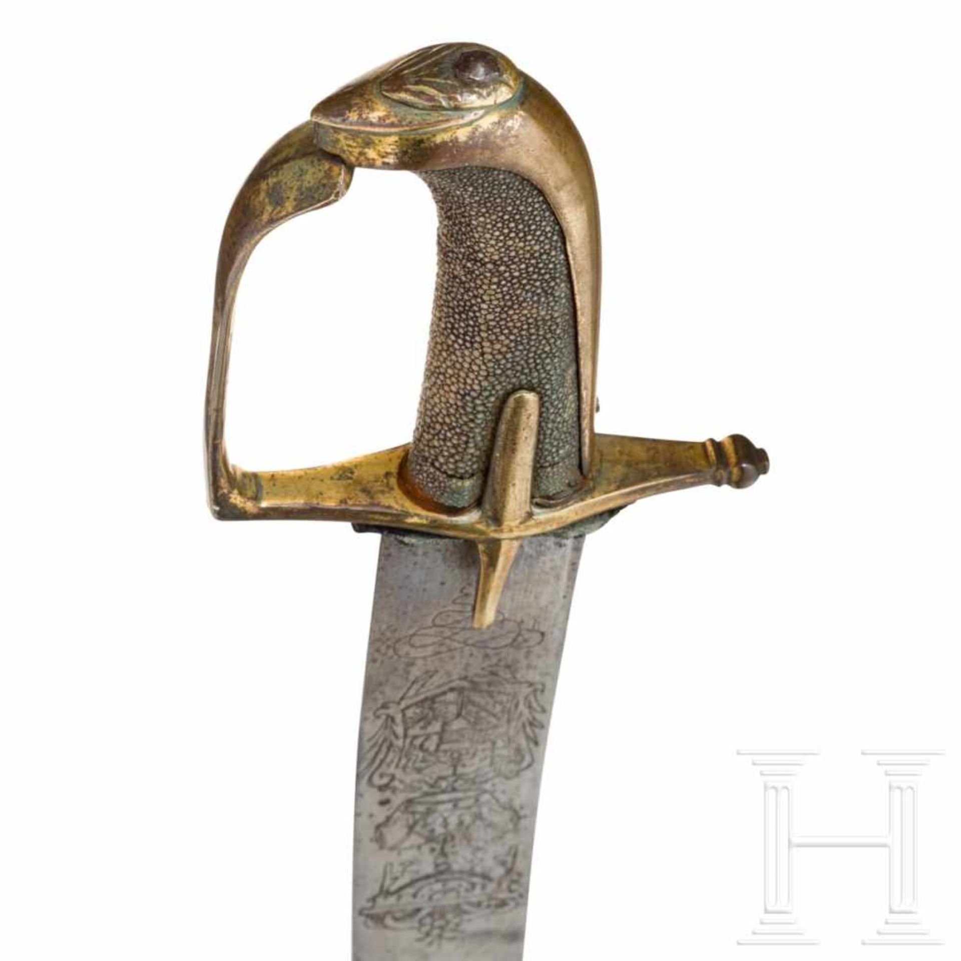 A sabre for hussar officers from the reign of Maria Theresia, circa 1740/50Broad, slightly curved - Bild 6 aus 6