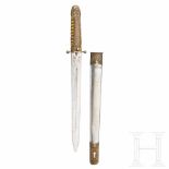 A dagger for graduates of the Whampoa Military Academy, circa 1920Zweischneidige gekehlte Klinge,