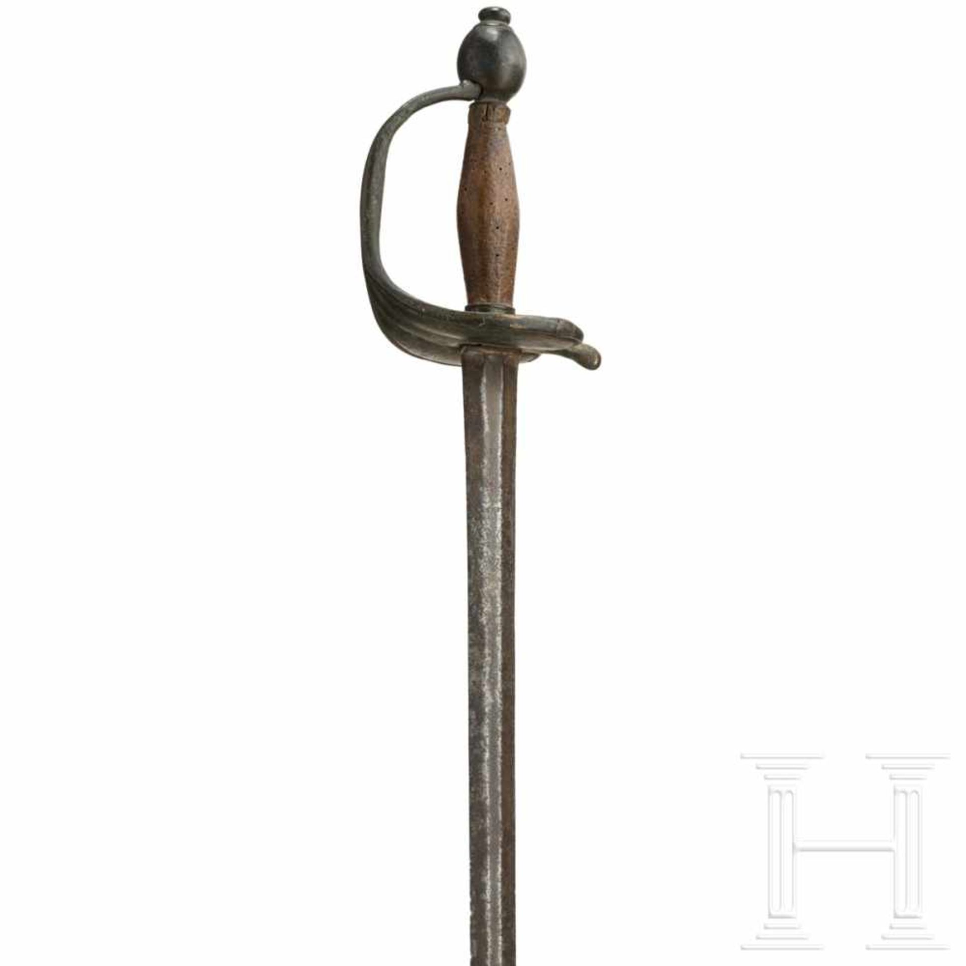 A palash blade and an infantry sword, Prussia, 18th centuryEine zweischneidige Klinge für den - Bild 3 aus 3