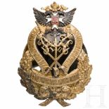 A Russian anniversary badge of the Cavalry Officers School, circa 1910Bronze, teils emailliert,