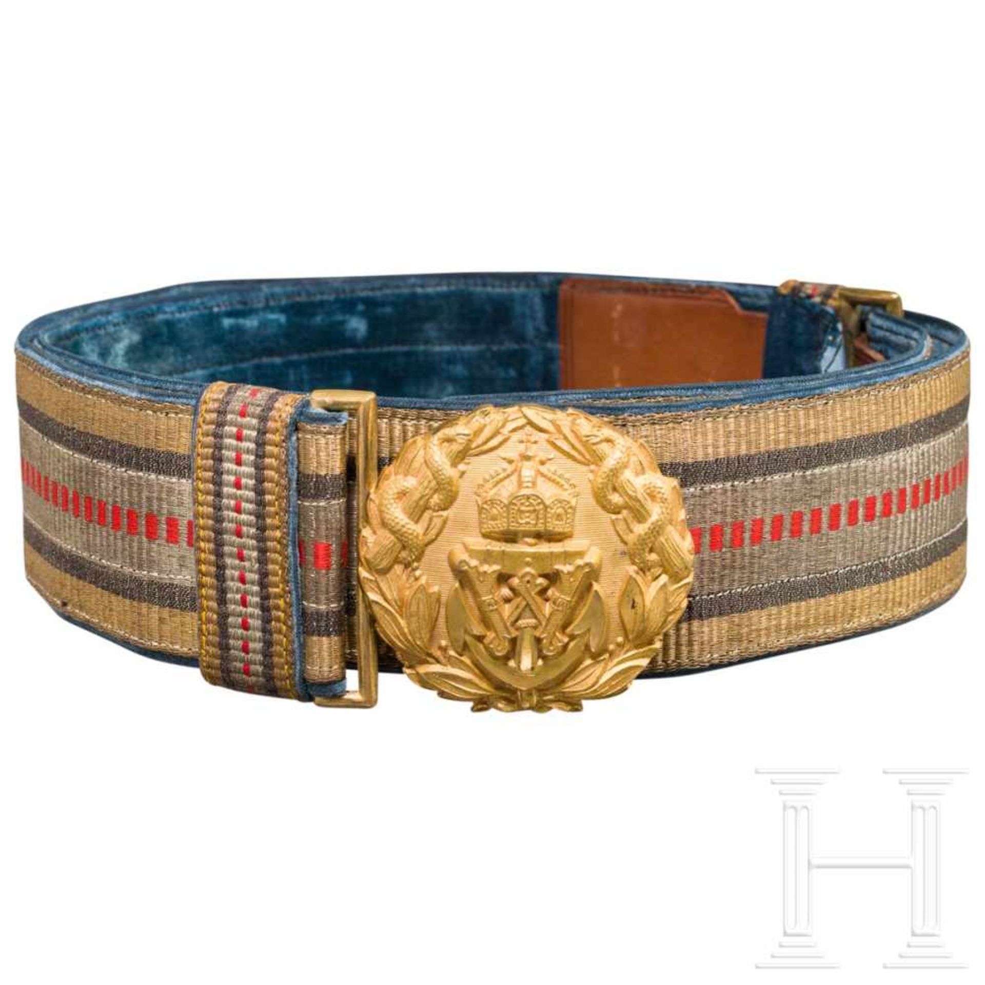 Belt for admirals in the medical service of the Imperial German NavyAusführung ab 1902 mit