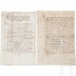 Thirty Years War - Axel Oxenstierna (1583-1654), Queen Christine - two documents on war financing