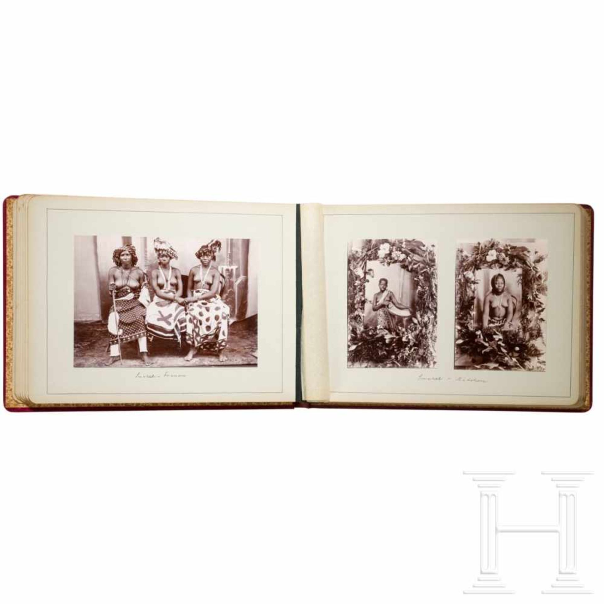 A photo album of deck officer Jeske, S.M.S. CONDOR - a journey to German East Africa 1898 - - Bild 3 aus 5