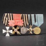 A rare Russian medal bar with Order of St. George, cross 4th class for 25 years of service, Order of