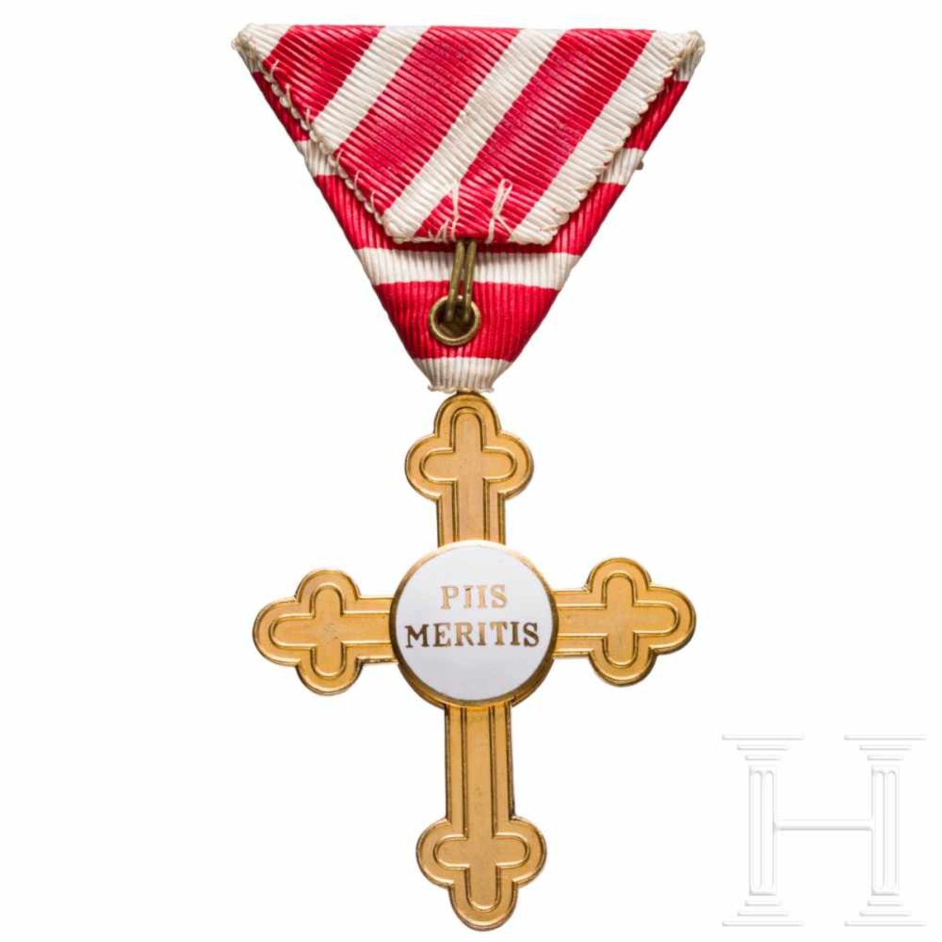 A Holy Cross of Merit "Piis Meritis"Goldenes Verdienstkreuz der 1. Klasse für Kriegsverdienst, am - Bild 2 aus 2