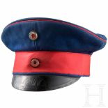 Kaiser Wilhelm II - personal visor cap for the Württemberg uniform, circa 1900Feines dunkelblaues