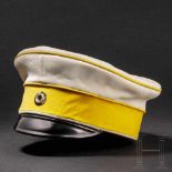 Prince Otto von Bismarck – a personal visor cap to his cuirassier uniformWhite cloth with lemon-
