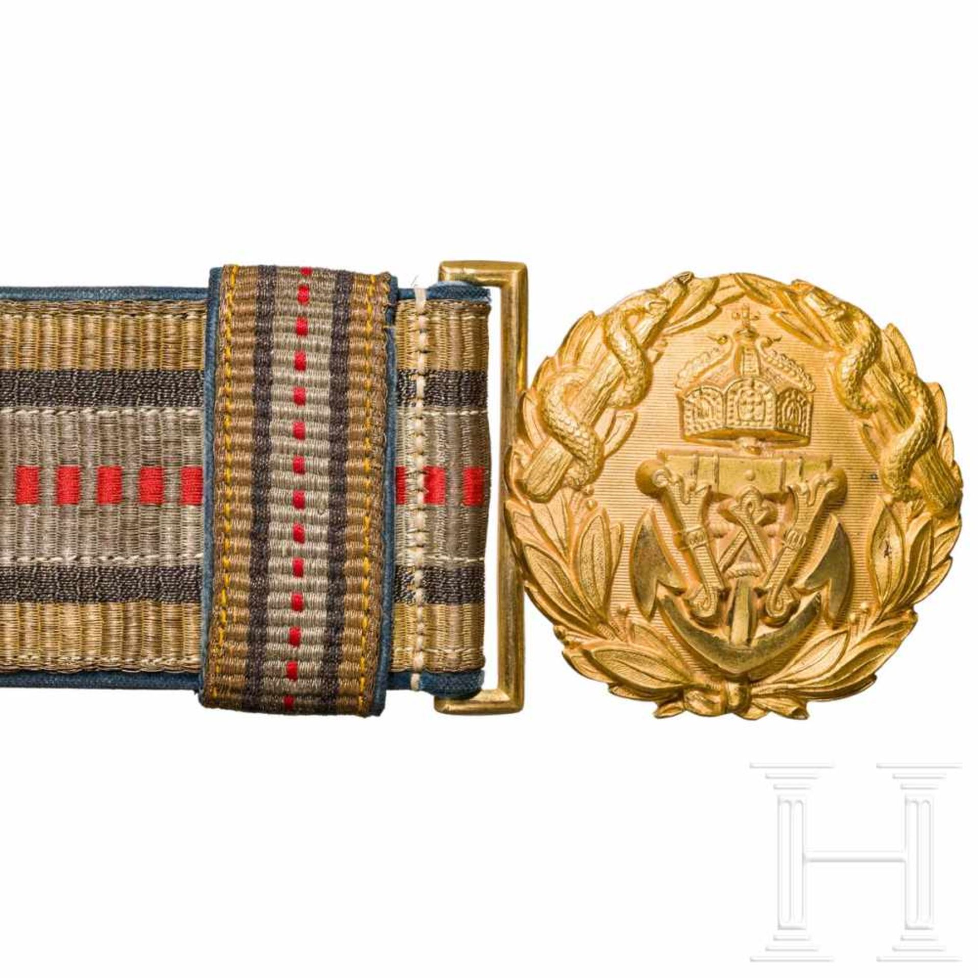 Belt for admirals in the medical service of the Imperial German NavyAusführung ab 1902 mit - Bild 2 aus 5