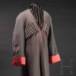 A cherkasska of a general of the Cossacks, dated 1935Stone-grey cloth with red piping and cuffs. The