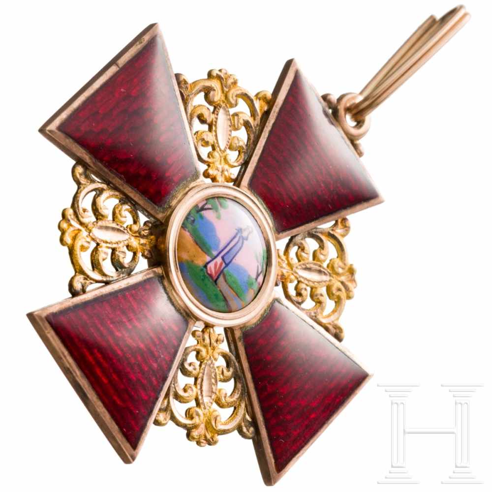 A Russian order set of St. Anna – a cross 1st Ccass with breast star and sash, 2nd half of the - Image 7 of 11