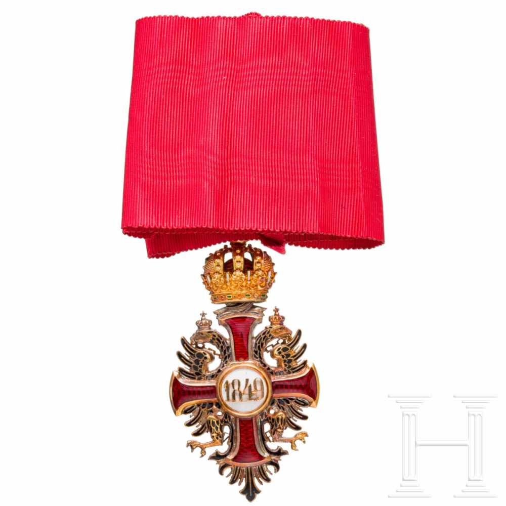 Order of Franz Joseph – a Grand Commander's setEarly Grand Commander's set in presentation case, - Image 5 of 9