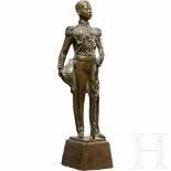 A bronze figure of Prince Chumphon/Sadej Tia (1880 - 1923), Siam, circa 1920Einteilig gegossene