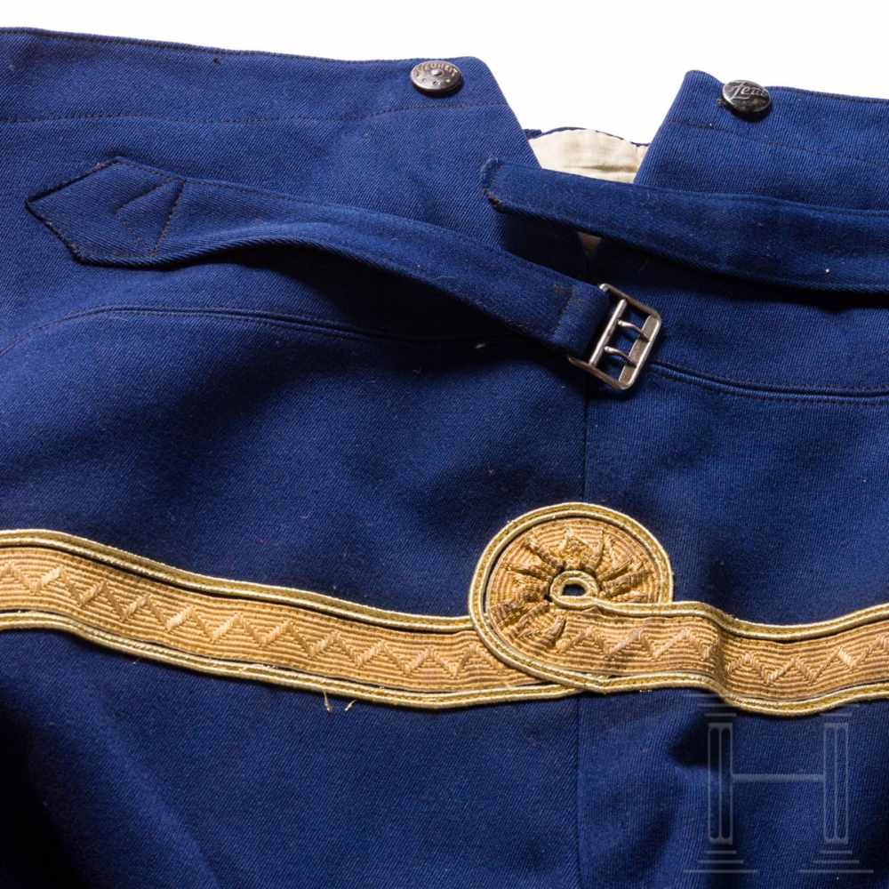Riding breeches for officers in the Leib-Garde-Husaren-Regiment, circa 1900Feines, dunkelblaues - Image 3 of 9