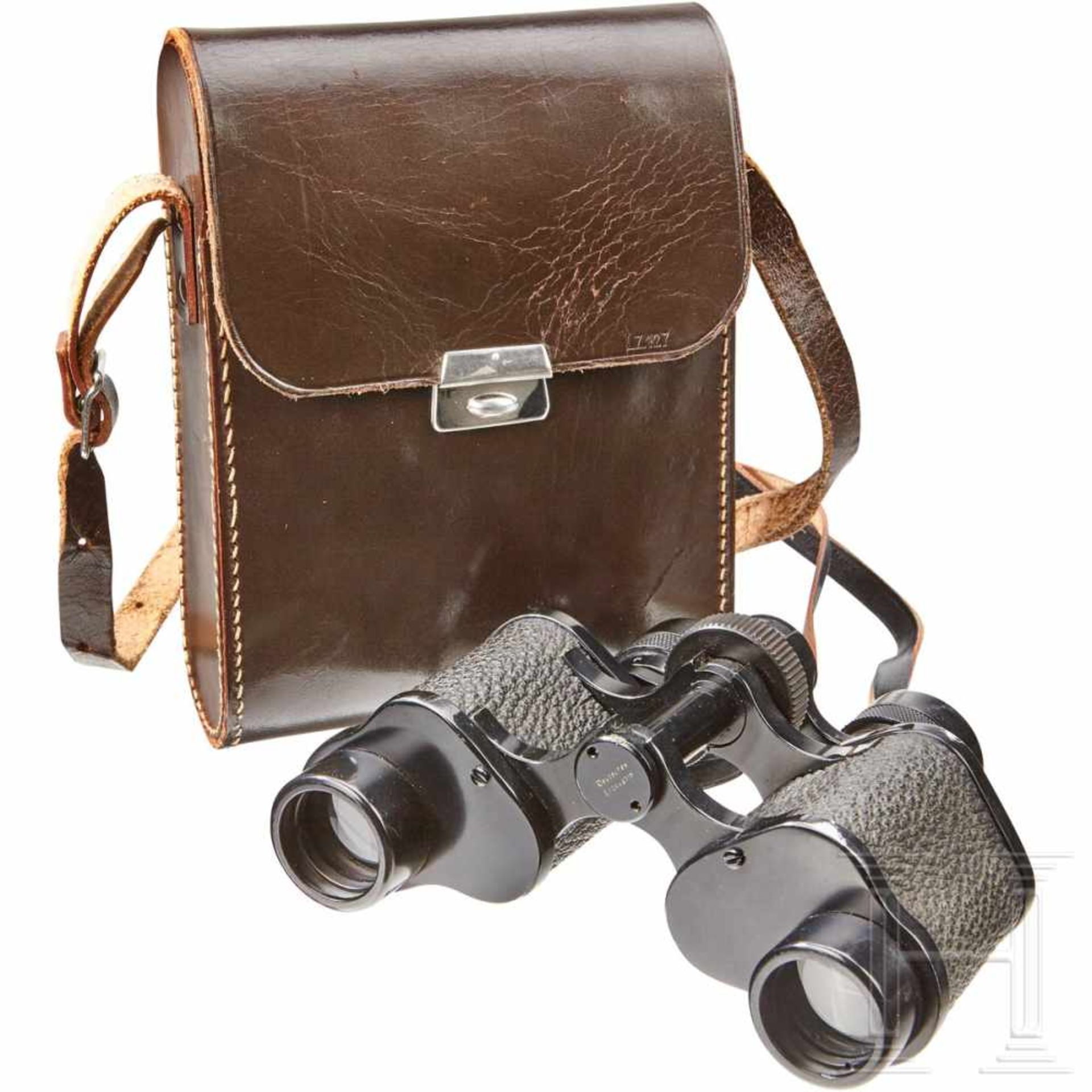 A Pair Of Cased Aviation BinocularsCased binoculars stamped "L.Z. 127", 8 x 25 optics. Bottom