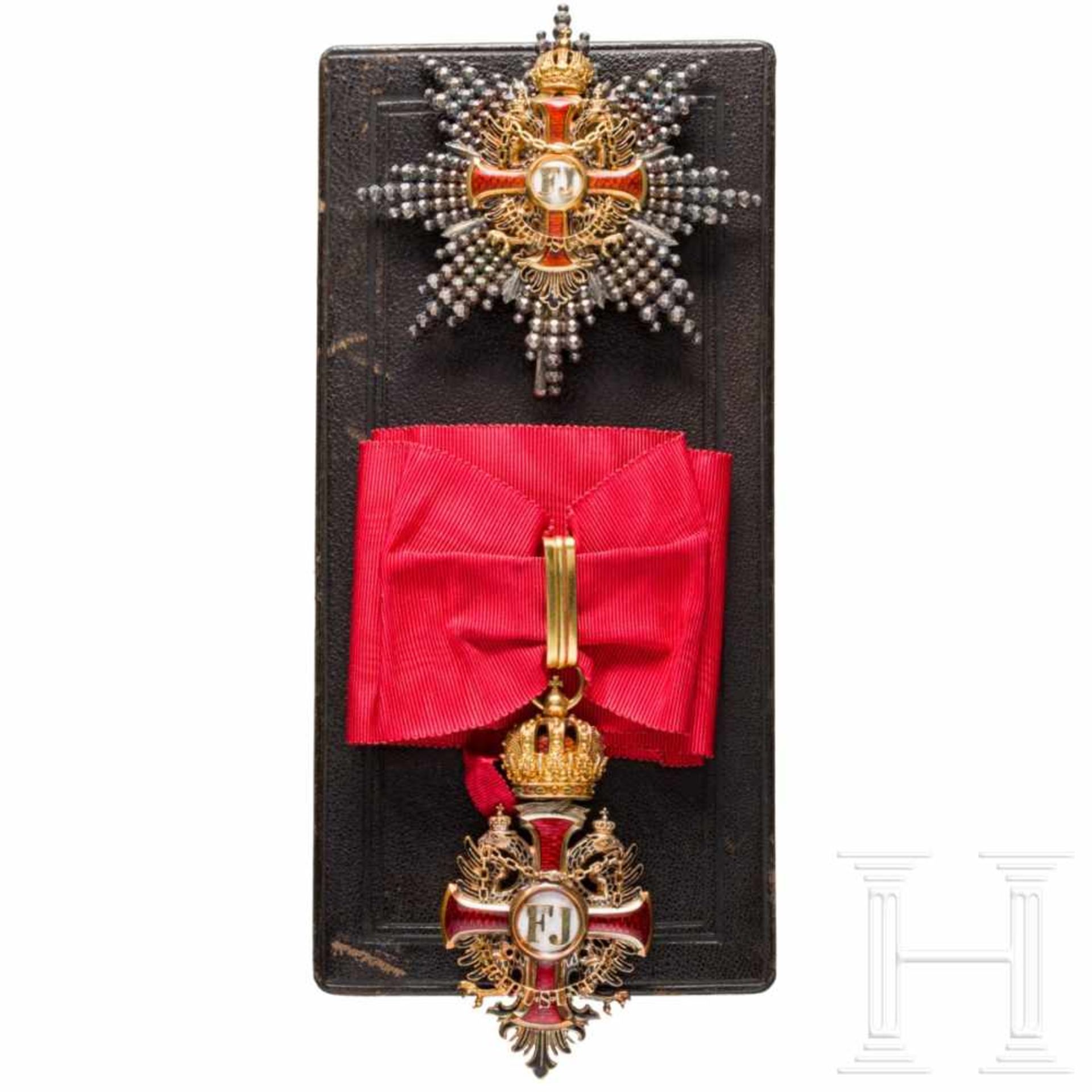 Order of Franz Joseph – a Grand Commander's setEarly Grand Commander's set in presentation case, - Bild 2 aus 9