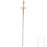 A sword for members of the medical staff, worn from 1830 to 1850Klinge mit bikonvexem Querschnitt,