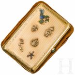 Emperor Wilhelm II – a gold-plated cigarette case for Hans von Mörner (1875 – 1962)Gold, the