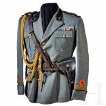 Service Tunic for an MVSN OberleutnantFine field-grey gabardine wool with pleated patch pockets