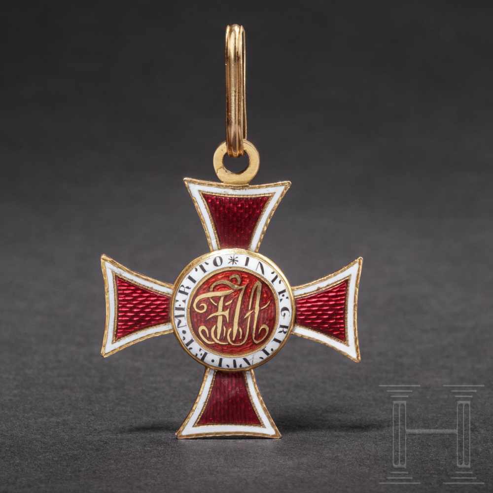 An Austrian Imperial Order of LeopoldThe Commander's Cross wrought in gold of the 2nd model as of