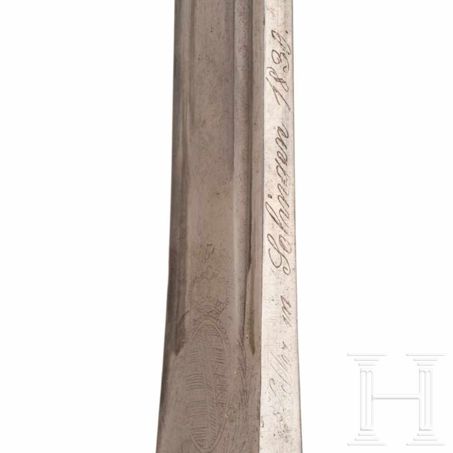 A sabre M 1867 for troopers of the Gardereiter-RegimentKräftige, leicht gekrümmte Klinge mit - Bild 7 aus 7