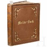Prince Carl of Prussia (1801 - 1883) - a visitors' book, dated 1873 - 1875Goldbedruckter,