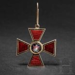 A Russian Order of St. Vladimir – a cross 2nd class by Wilhelm Keibel, mid-19th centuryGold and