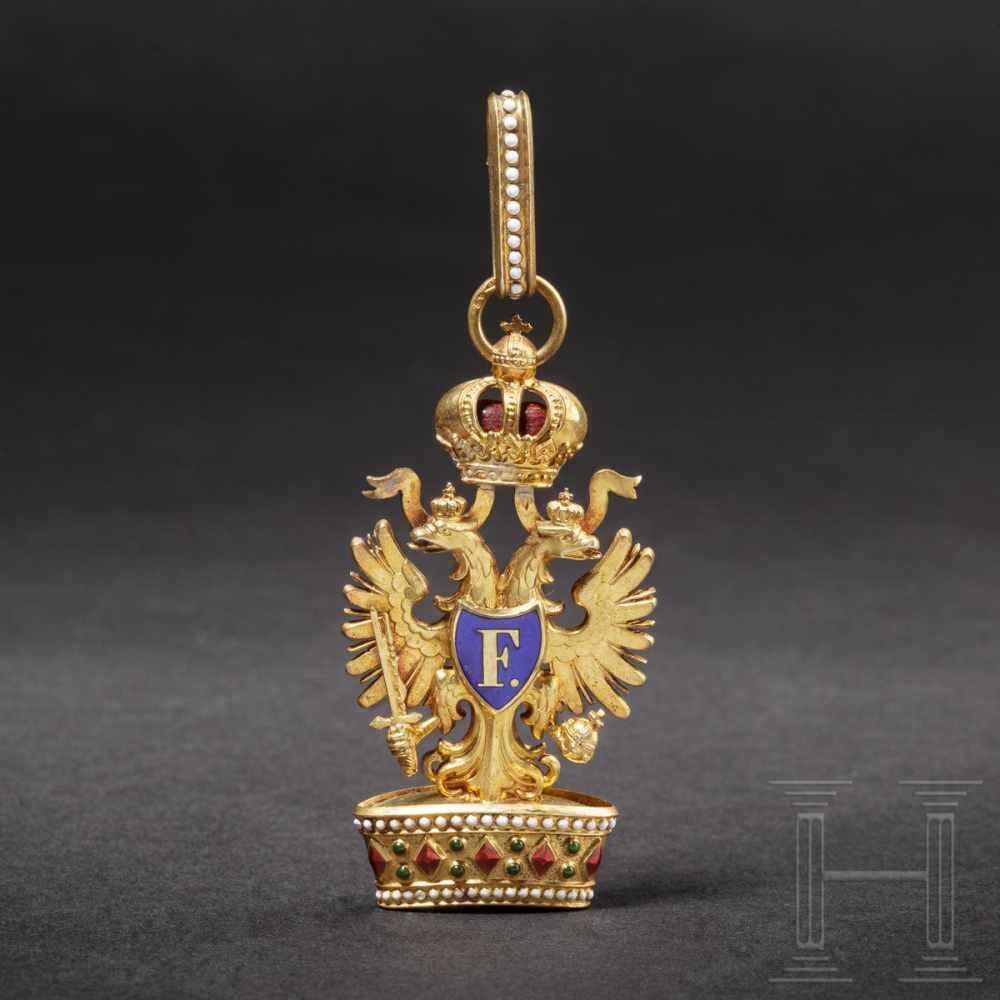 An Order of the Iron CrownThe neck decoration of the 2nd Class in gold, the high-quality issue of