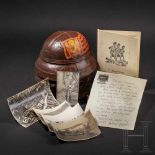 Gabriele D’Annunzio (1863 – 1938) – gifts for his friend Carlo PericoliItalian flying helmet from