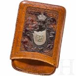 Archduke heir to the throne Franz Ferdinand von Österreich-Este (1863 - 1914) - a leather cigar case