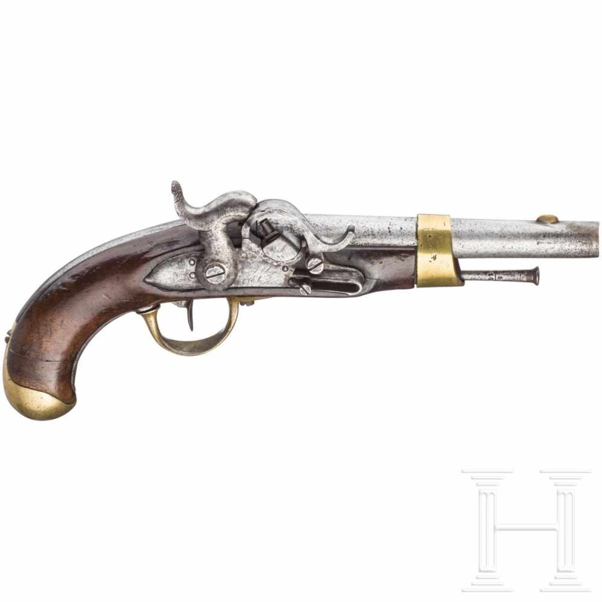 A trumpeter pistol M 1831, ex French pistol M year 13Glatter Lauf im Kaliber 18 mm mit