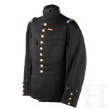 A tunic M 1893 for a two star generalFeines, schwarzes Tuch, zwei Brusttaschen, zwei silberne Sterne