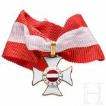 Military Order of Maria TheresaRitterkreuz in späterer, qualitätsvoller Anfertigung der Firma