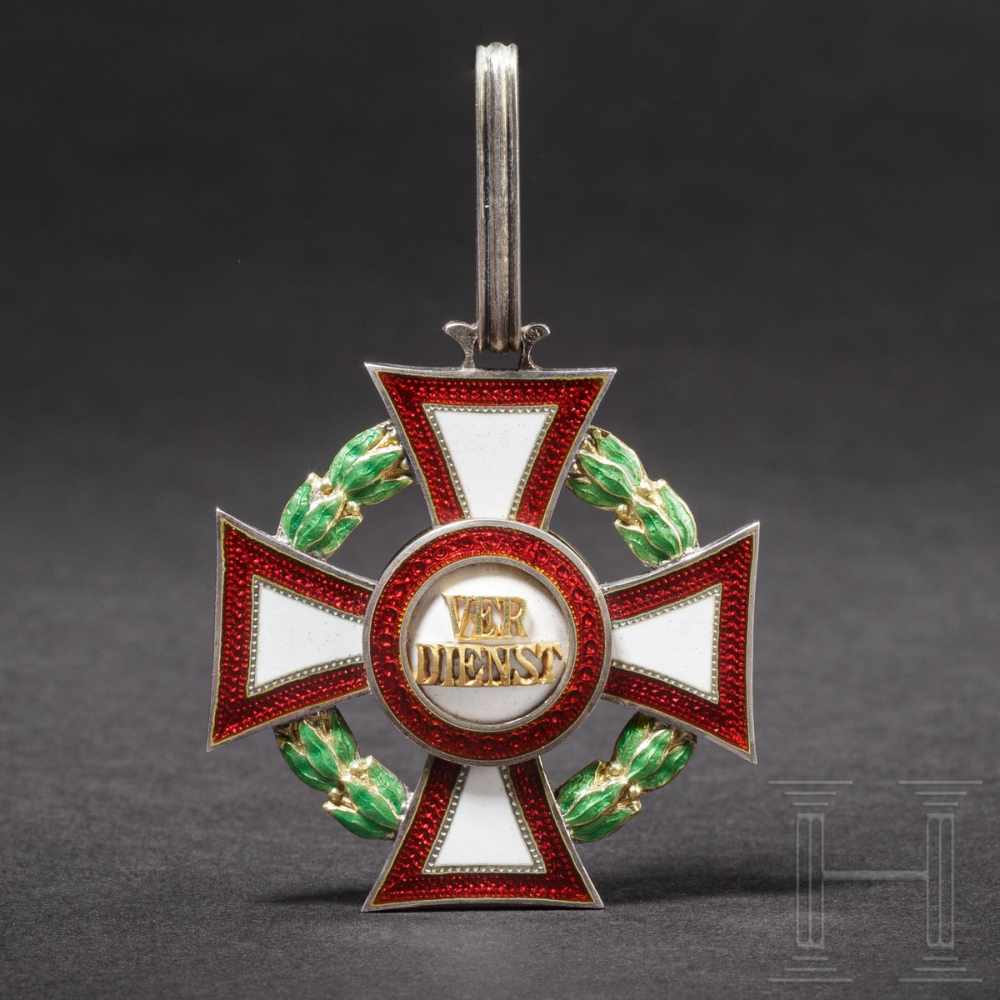 Military Merit Cross - a neck decoration of the 2nd class with war decorationin früher