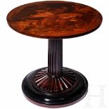 Archduchess Gisela of Austria (1856 - 1932) - a mahogany salon tableThe circular, four-part table