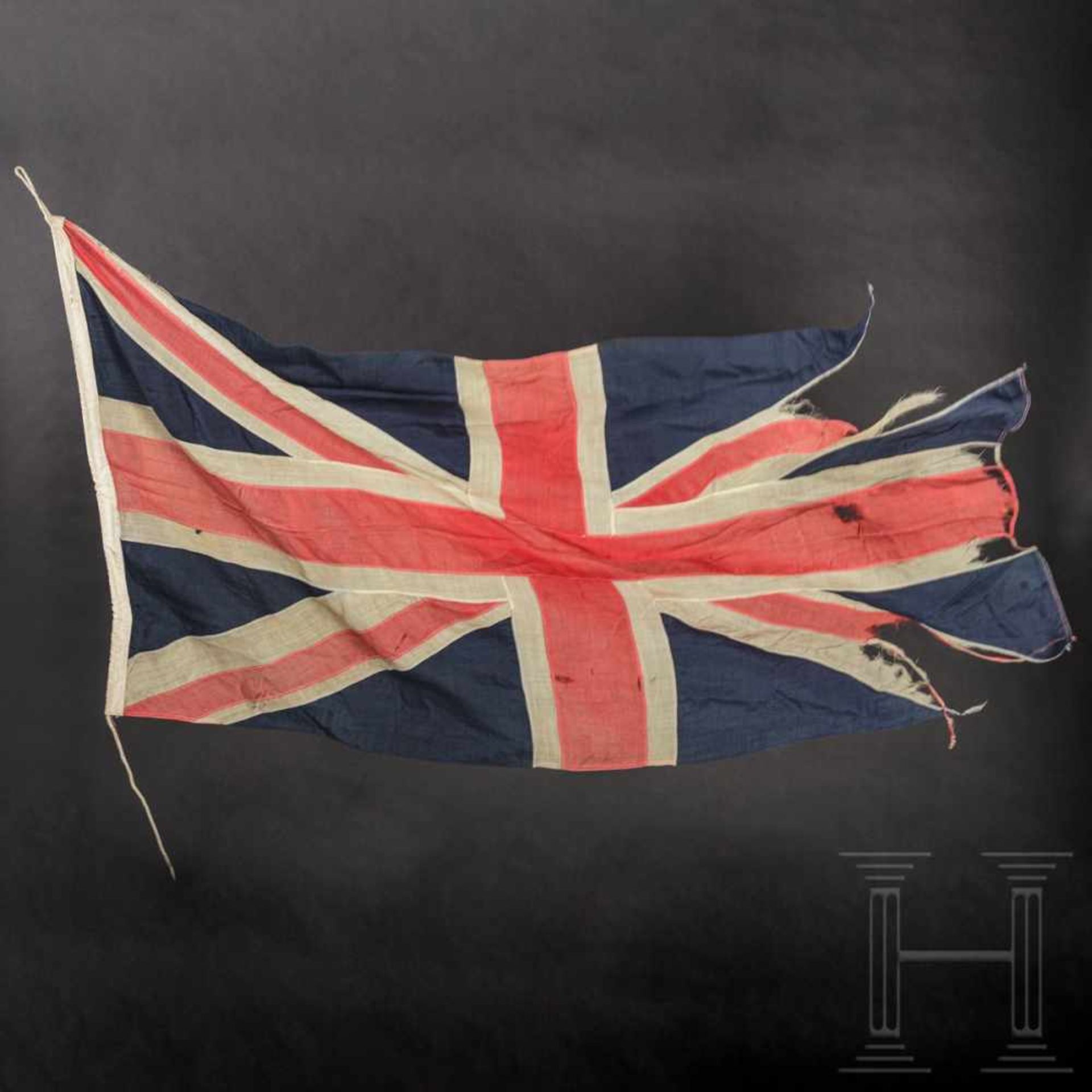 OPERATIONS ‘OVERLORD’/’NEPTUNE’: a very rare historic British Union Flag carried by Sub-Lieutenant