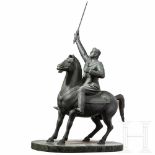 Benito Mussolini – an equestrian statue carrying the “Sword of Islam”Bronze statue of Mussolini in