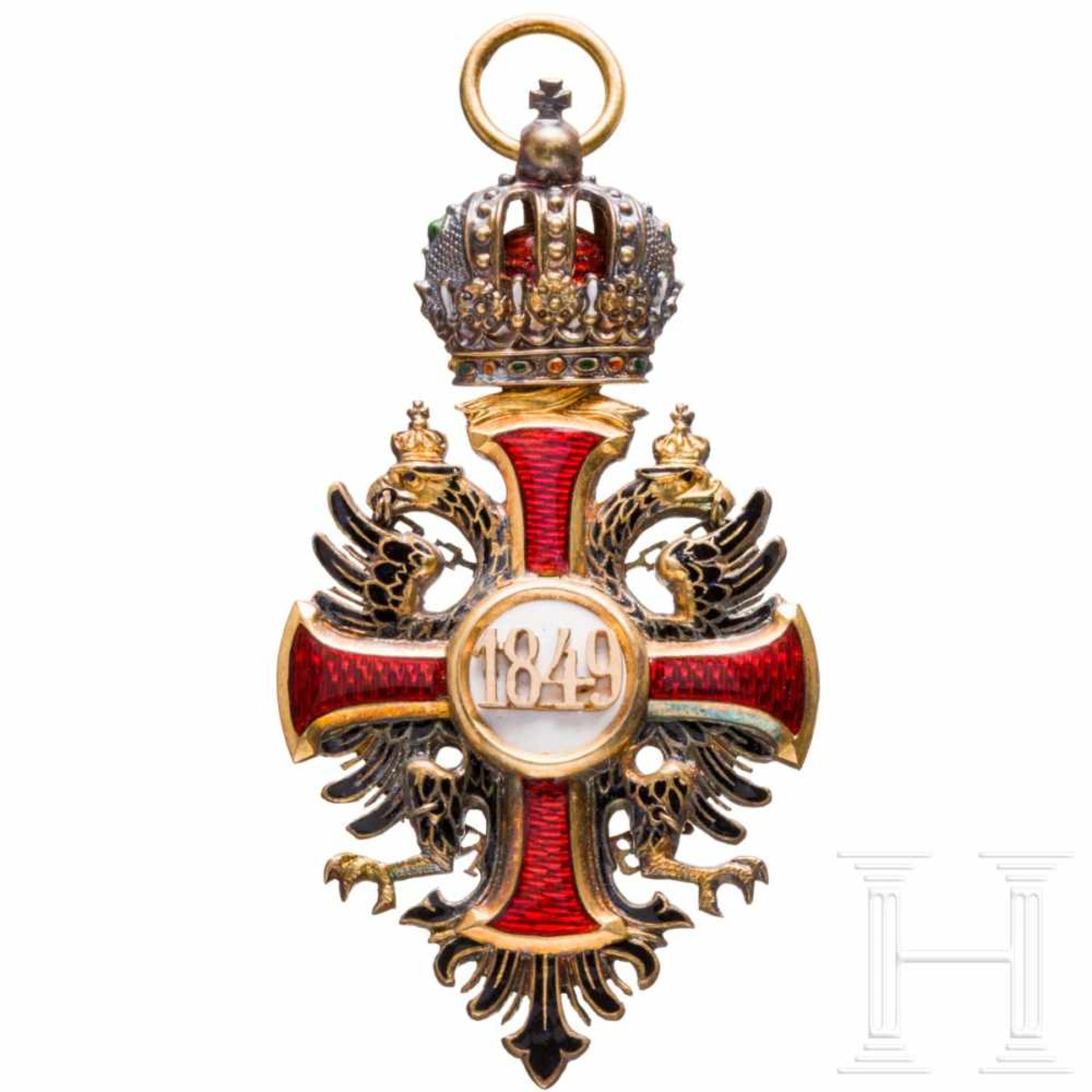 An Order of Franz JosephIn Gold gefertigtes Großkreuzkleinod des Wiener Herstellers Vincenz Mayer‘ - Bild 2 aus 3