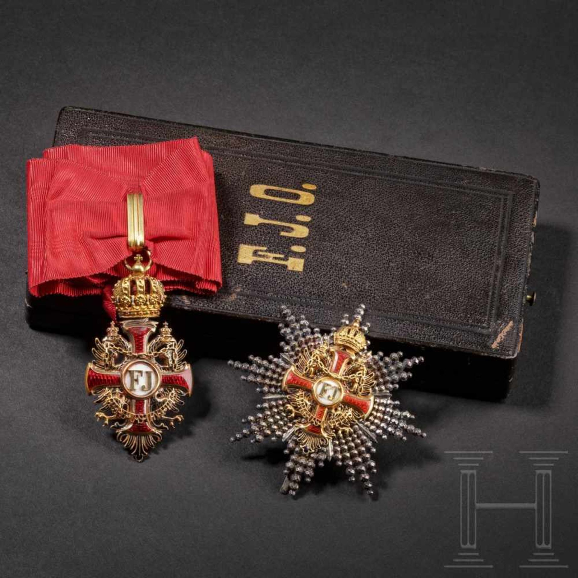 Order of Franz Joseph – a Grand Commander's setEarly Grand Commander's set in presentation case,