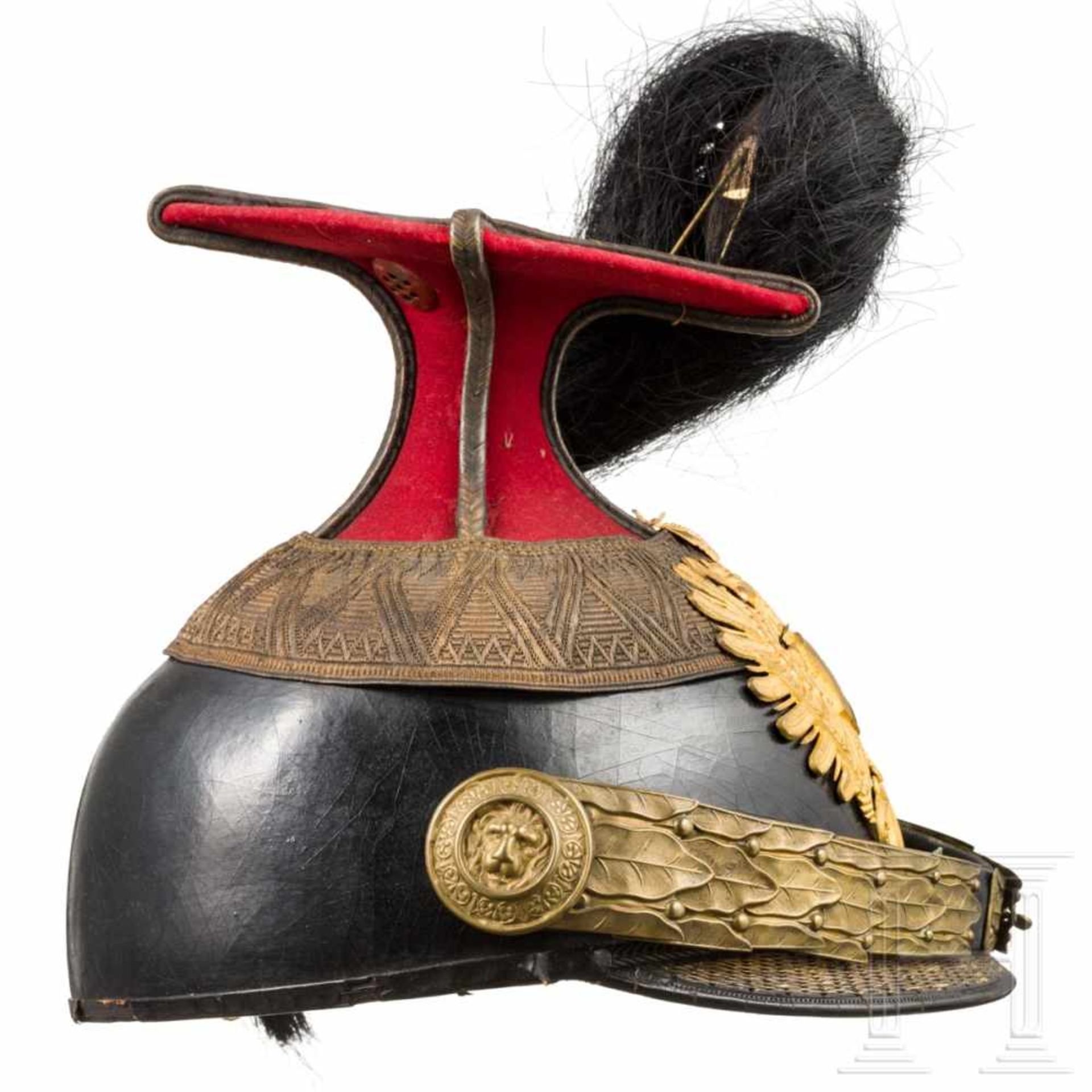 A czapka for a subaltern officer of the k. u. k. UhlansKrapproter Tuchbezug (kleine Fehlstellen), - Bild 4 aus 5